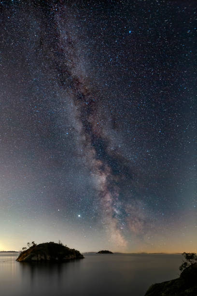 istock Milky Way over islet, Whytecliff Park, West Vancouver, BC, Canada 1268953574