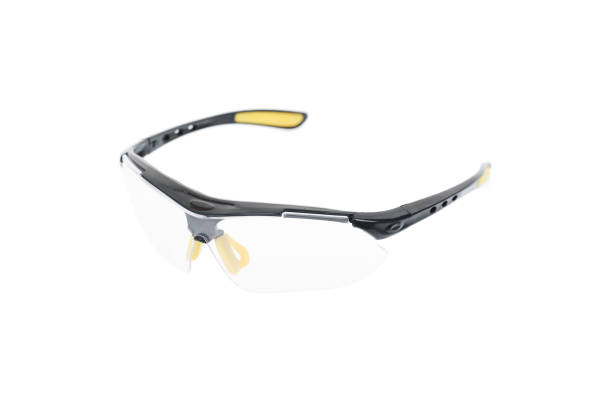 istock Safety glasses isolated on white background. 1268997497