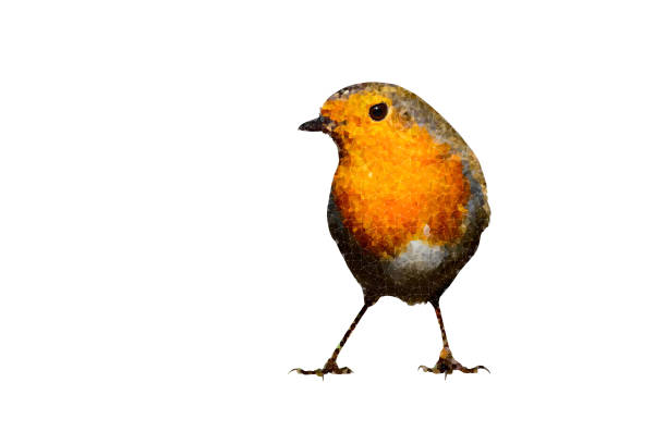 istock Polygonal bird image. Geometric low poly art. White background. 1269000275
