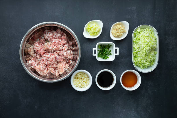 istock raw pork meat with vegetable and sauce prepared for cooking 1269018280