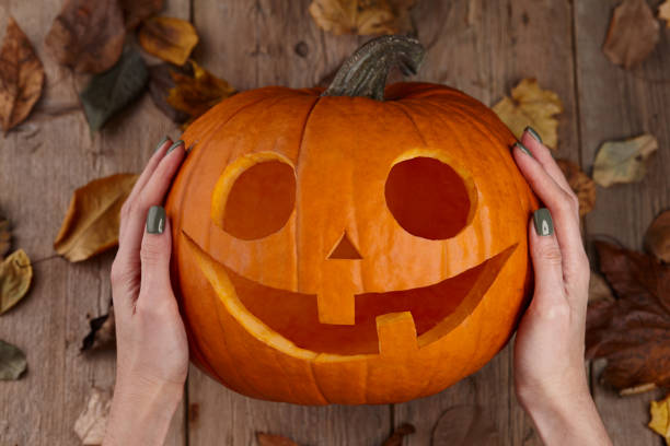 istock Carving pumpkin jack for Halloween 1269018933