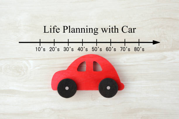 istock Life planning with car images 1269019286