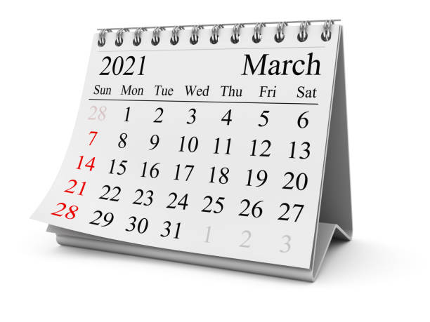 Calendar 2021 stock photo