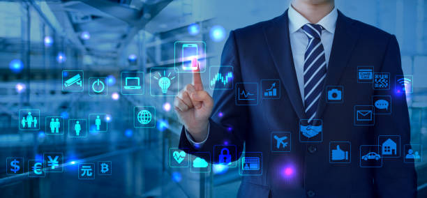 istock Information Technology, Businessmen and Office Background Images 1269024663