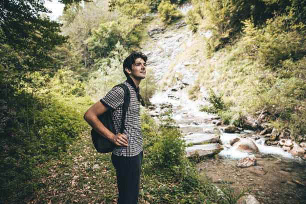 istock Young Adult Man using phone in Limone Piemonte 1269033488