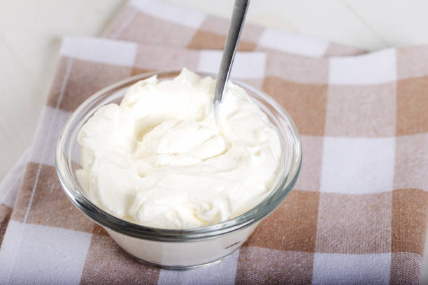 istock Fresh strained yogurt in bowl. Close up. 1269034780