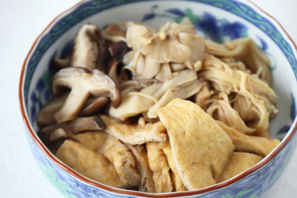 istock simmered mushroom and deep-fried tofu 1269047833