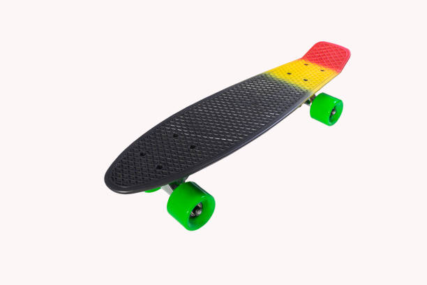 istock kids skateboard multicolored on a white background 1269063417