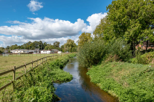 istock Riverside walk by River Avon in Ringwood, Hampshire 1269063742