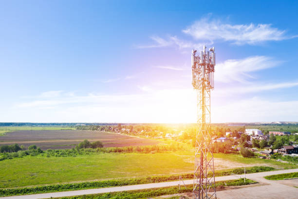 istock Cellular GSM tower with 3g, 4g, 5g transmitter 1269074573