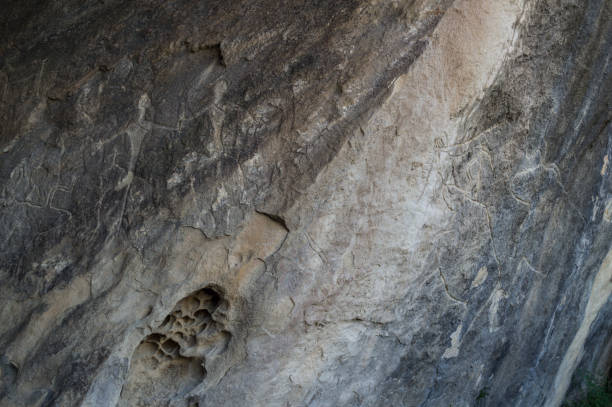 istock Rock Art, Petroglyphs, Carvings in Gobustan, Azerbaijan 1269074646