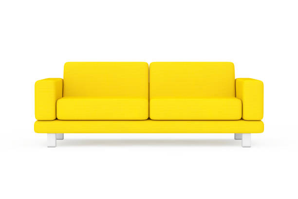 istock Yellow Simple Modern Sofa Furniture. 3d Rendering 1269083450