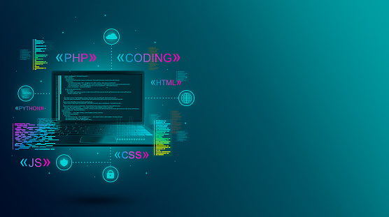 Ilustración de Desarrollo Web Codificación Y Programación De Un Sitio O ...