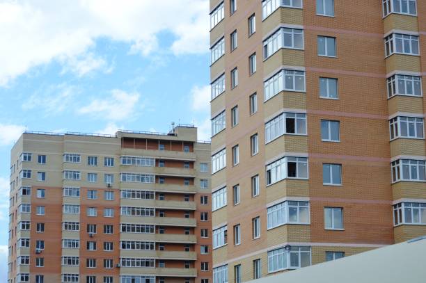 General view of the facade of buildings in the metropolis