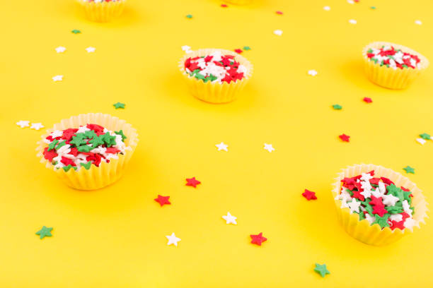 istock Various sugar sprinkles in the form of stars and multicolored sprinkles sprayed around. 1269093539