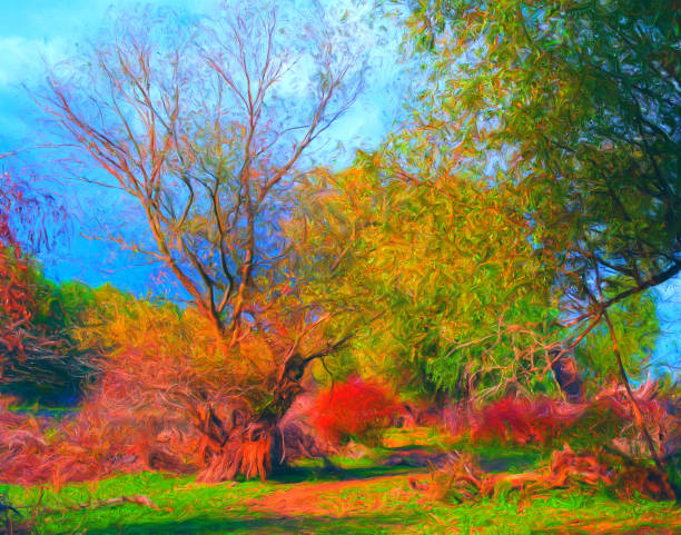 istock Oil landscape painting 1269093560