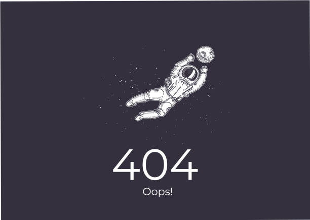 Page 404. Link to non-existent page. Space, astronomy. Page 404. Link to non-existent page. Space, astronomy. Astronaut catches the planet. non gender figure stock illustrations