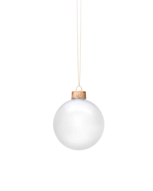 istock Matt white glass Christmas bauble 1269098156