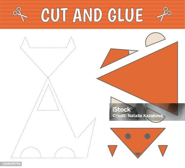 Cut And Glue Stock Illustration - Download Image Now - Activity, Animal