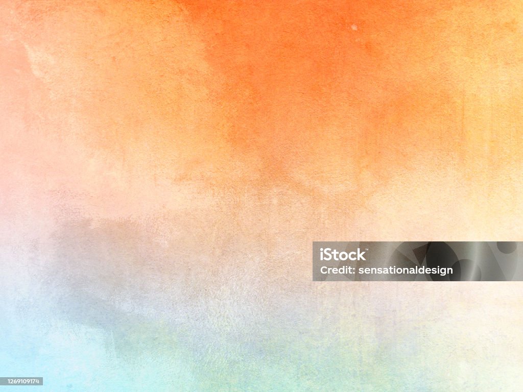 Fondo de acuarela - degradado de color pastel abstracto con textura suave - Ilustración de stock de Fondos libre de derechos