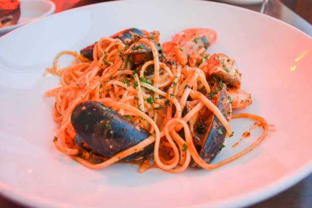 istock Plate of Seafood Linguine 1269109467