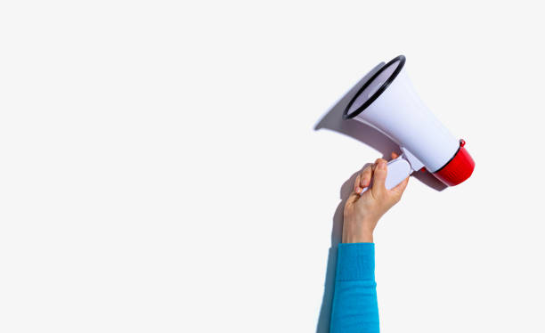 istock Person holding a megaphone 1269117613