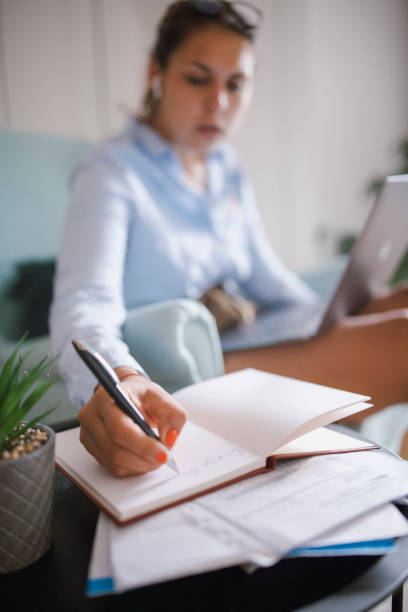 istock Young Woman Working From Home. 1269120665