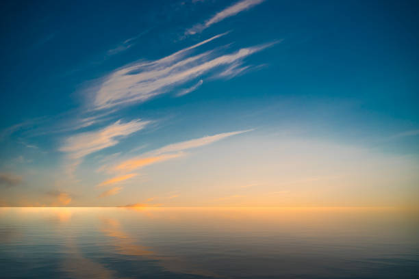 istock Sunset on the background of bright blue sky 1269126785