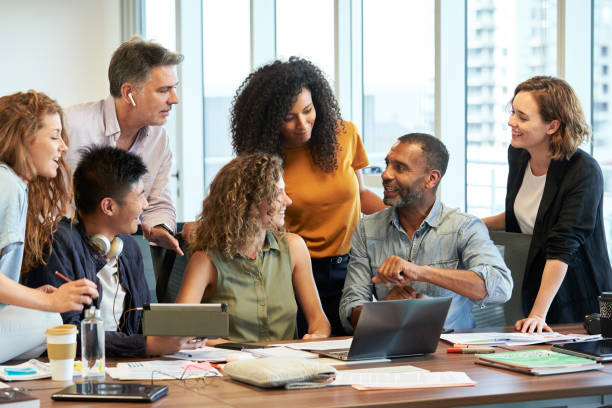 istock Business people discussing in office 1269127323