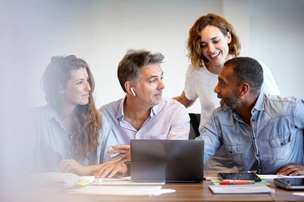 istock Business people discussing in office 1269127338
