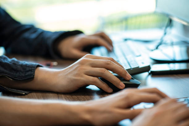 istock Man and woman working in office 1269128483