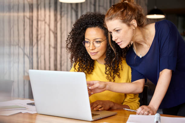 Businesswomen working in office
