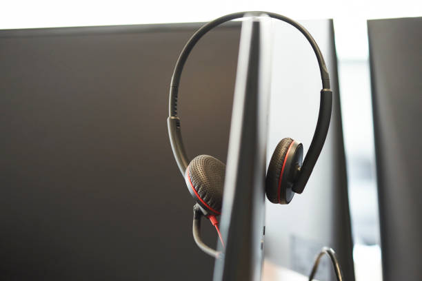 istock Headphones on monitor 1269128604