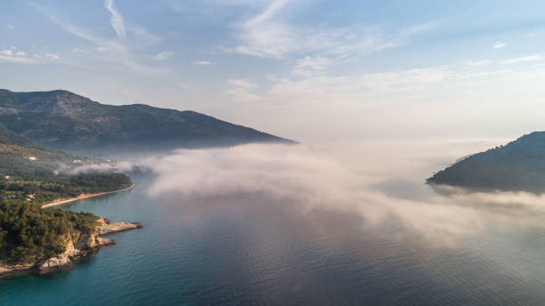 Kinira island at the island of Thassos Greece stock photo