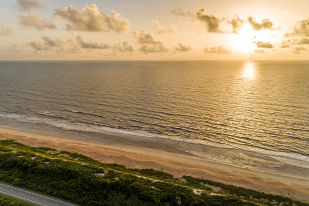 Summer Sunrise in Coastal Florida stock photo