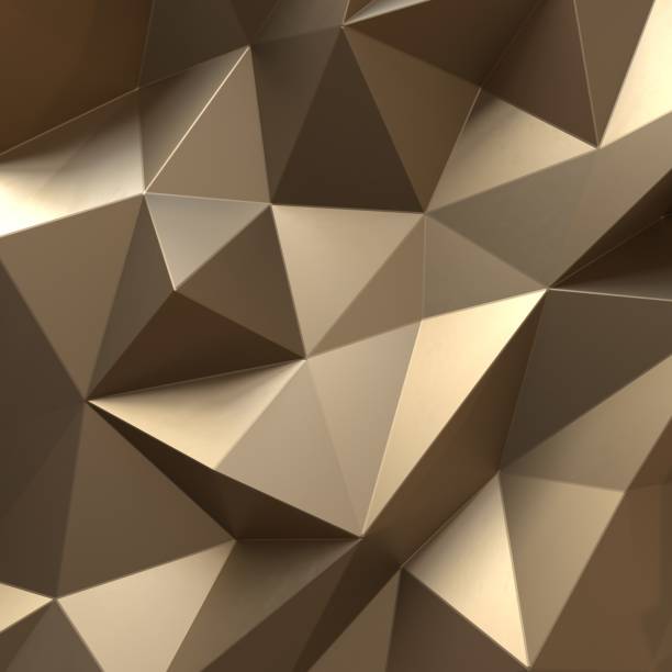 istock Abstract crystal, geometric, faceted, polygonal, textured, backround 1269140009