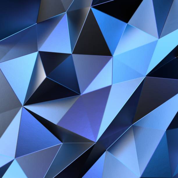 istock Abstract crystal, geometric, faceted, polygonal, textured, backround 1269140029