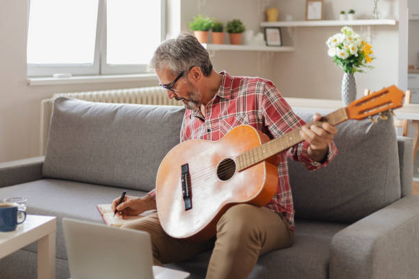 istock His daily ritual of playing guitar 1269142366