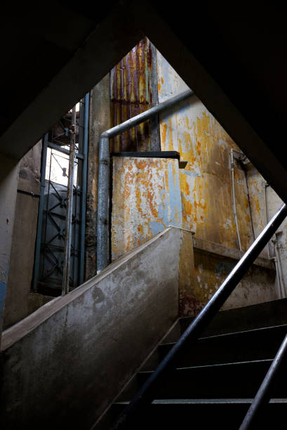 istock Stairway of a small thai building 1269145640