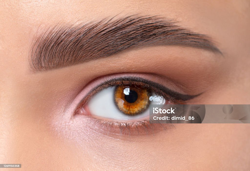 Eyes And Eyebrows Close Up Portrait Of A Beautiful Teenage Girl With  Beautiful Makeup And Healthy Clean Skin Makeup And Cosmetology Concept  Stock Photo - Download Image Now - Istock