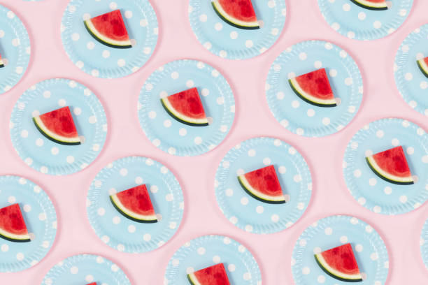 istock Slice of Watermelon Background 1269152729