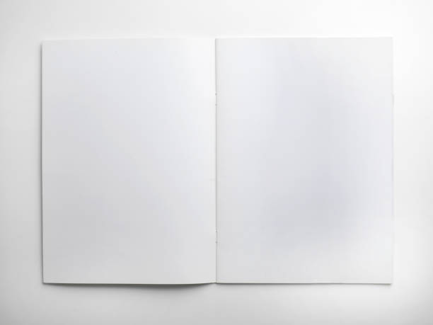 Mock-up magazines, book or catalog on white background.