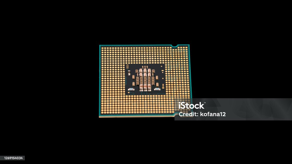 Cpu Computer Processor Black Cpu Processor Computer Central Processor Unit On Black Background Stock ...