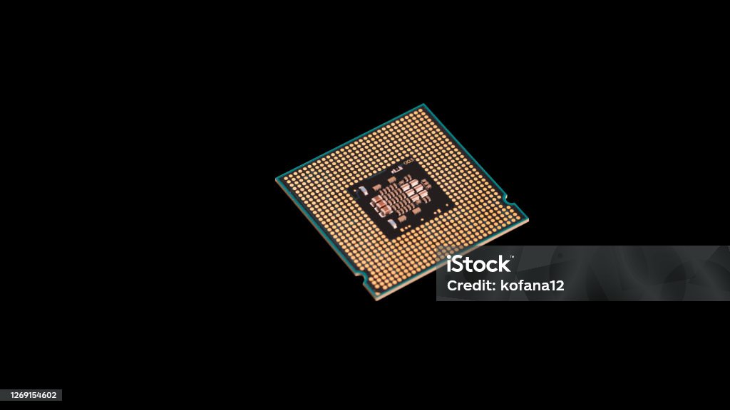 Cpu Computer Processor Black Cpu Processor Computer Central Processor Unit On Black Background Stock ...