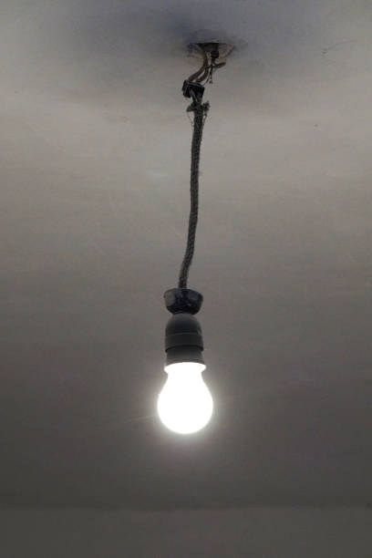 istock old included light bulb on the ceiling without lampshade 1269160636