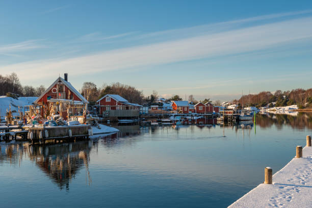 istock Gothenburg coastline cottages 1269162515