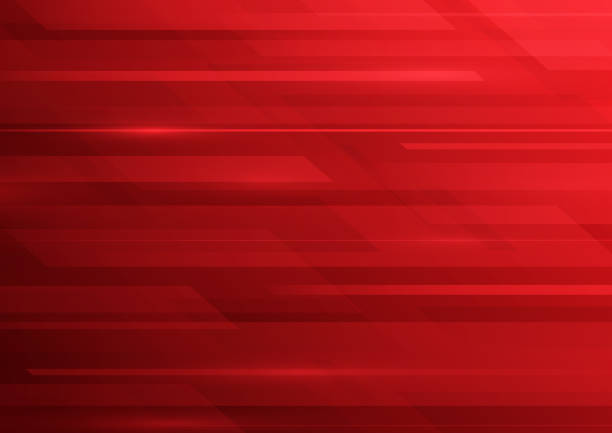 abstrakte rote verschwommene linien hintergrund - rot stock-grafiken, -clipart, -cartoons und -symbole