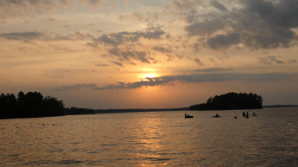 istock Sunset over the Lake. 1269195168