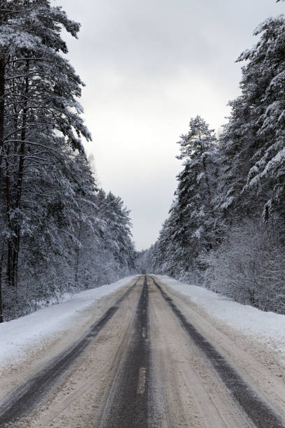 istock narrow winter road 1269197642