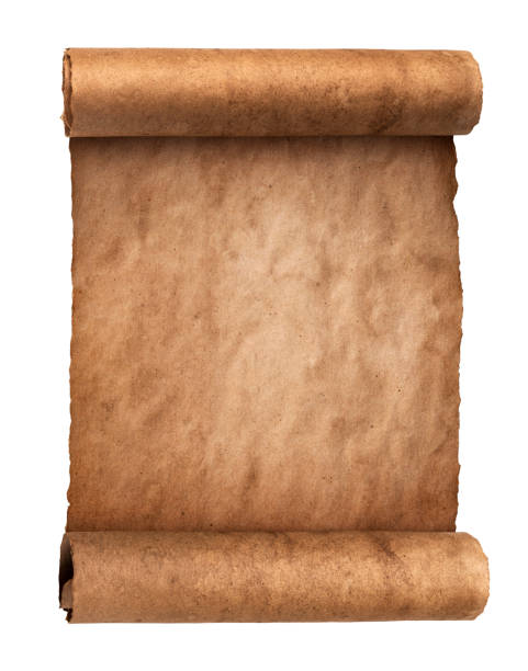 istock Vintage paper texture, old parchment isolated on white background 1269203209